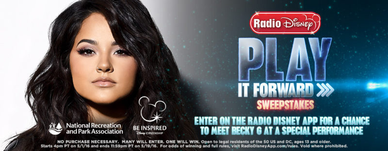 PLAY IT FORWARD SWEEPSTAKES